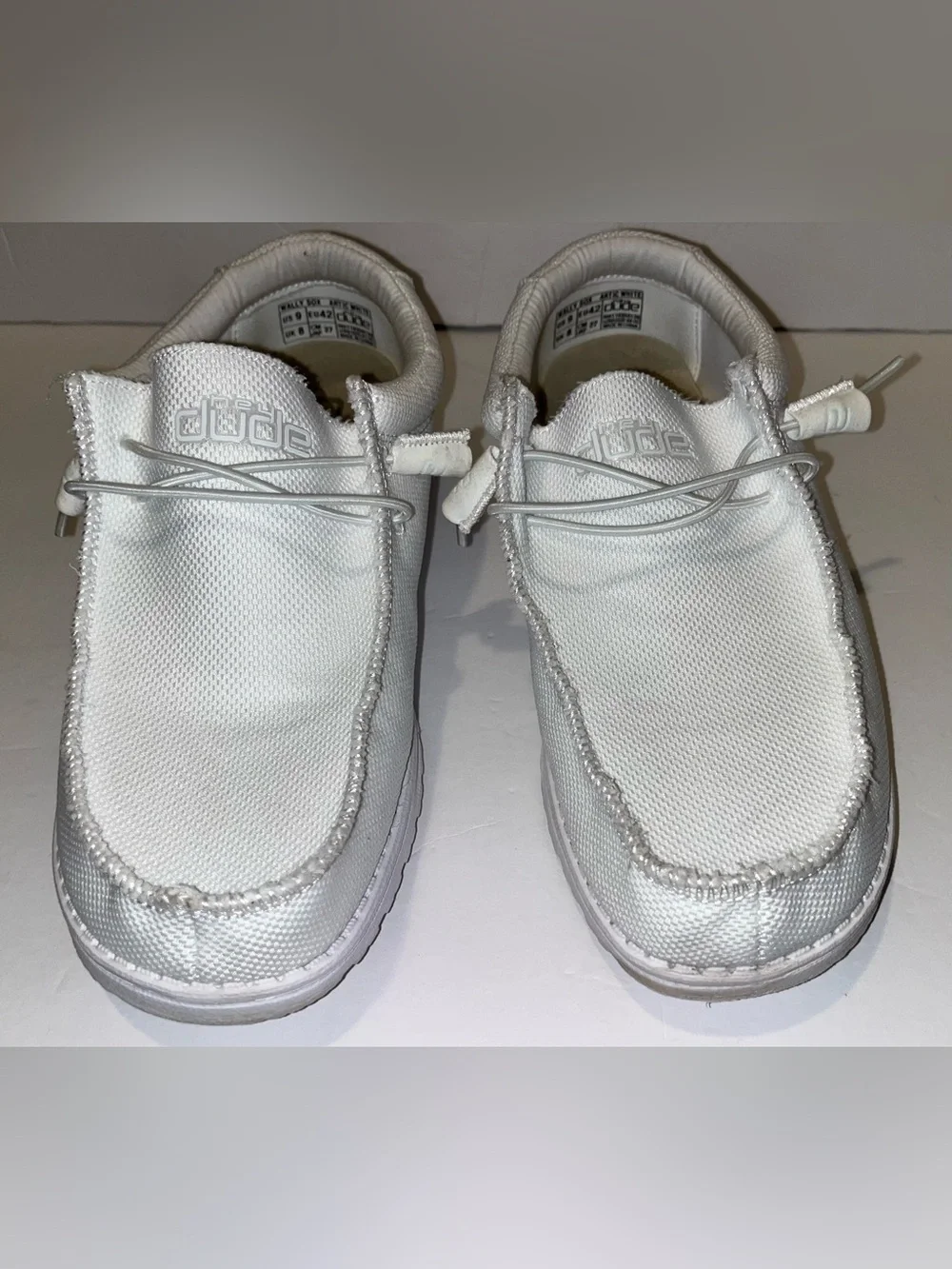Hey Dude Men’s White Wally Artic White Slip-on-shoe Size 9 - Picture 3 of 14